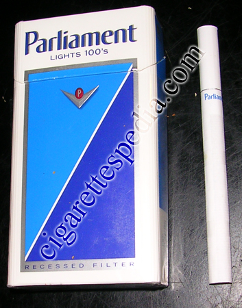 Parliament Lights 100s cigarettes hard box